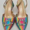Boutique115 Cape Robbin "Hate To See You Leave" Martini Heel Sling - Rainbow