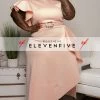 Boutique115 Plus Size "Georgia Peach" Ruffle Midi Belted Dress - Peach