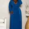 Boutique115 Dresses Pus Size "Royalty" Maxi Dress - Royal Blue