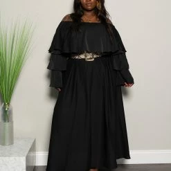 Boutique115 Plus Size "Outta My Way" Skirt Set - Black Under Size 12