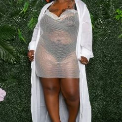 Boutique115 "Drape Me" Cover Up - White