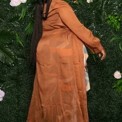 Boutique115 "Drape Me" Cover Up - Brown