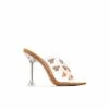 Boutique115 Cape Robbin "Mile High" Butterfly Lucite Heel Sandal - Clear