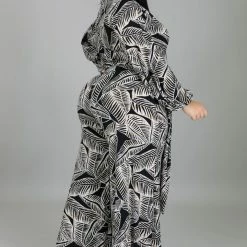 Boutique115 Jumpsuits + Rompers "Fallin For You" Tropical Wide Leg Jumpsuit - Black Ivory