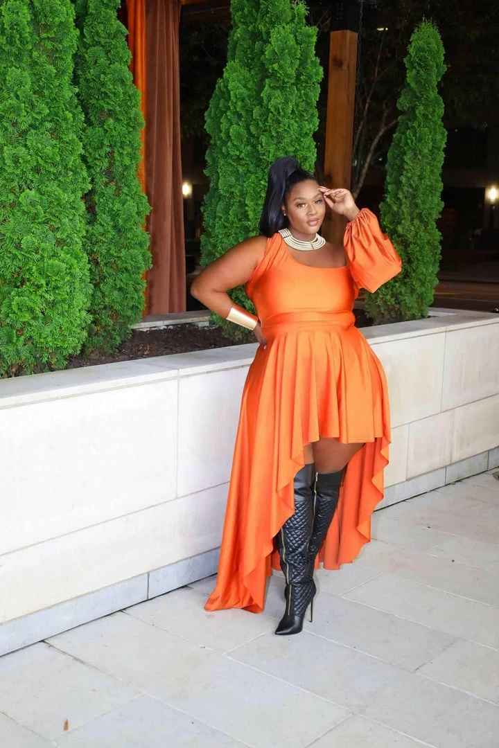 Boutique115 "Break Out The Champagne" One Shoulder Fancy Party Dress - Rich Rust 6 Boutique115 "Break Out The Champagne" One Shoulder Fancy Party Dress - Rich Rust