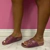 Boutique115 Plus Size "Billion Dollar" Rhinestone Birkies - Pink